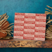 Vintage-Giftlabels Fotoplatte (Seite)