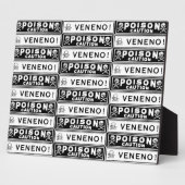 Vintage-Giftlabels Fotoplatte (Seite)