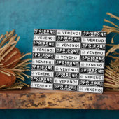 Vintage-Giftlabels Fotoplatte (Seite)