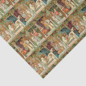 Vintage Gilded Angels, Kinder und Grüne Seidenpapier (Ausschnitt)