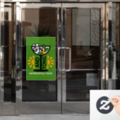 Vintage Gin- und Tonkunst Fensteraufkleber (Büro Tür)