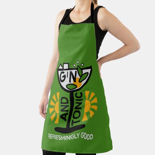 Vintage Gin- und Tonkunst Schürze (InSitu)