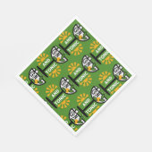 Vintage Gin- und Tonkunst Serviette (Ecke)
