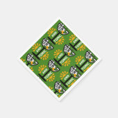 Vintage Gin- und Tonkunst Serviette (Ecke)