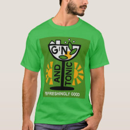 Vintage Gin- und Tonkunst T-Shirt