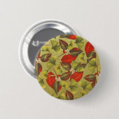 Vintage Ginkgo Button (Vorne & Hinten)