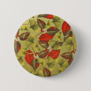 Vintage Ginkgo Button