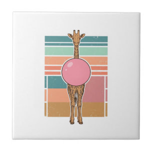Vintage-Giraffe-Bubblegum-Gravur-Shirt-Design_1 Fliese