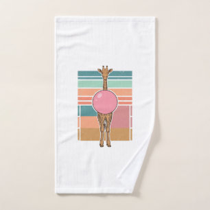 Vintage-Giraffe-Bubblegum-Gravur-Shirt-Design_1 Handtuch