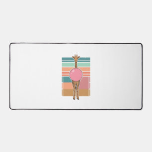 Vintage-Giraffe-Bubblegum-Gravur-Shirt-Design_1 Schreibtischunterlage