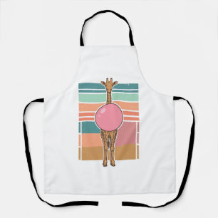 Vintage-Giraffe-Bubblegum-Gravur-Shirt-Design_1 Schürze