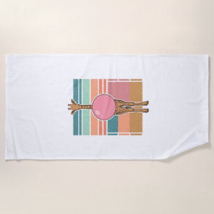 Vintage-Giraffe-Bubblegum-Gravur-Shirt-Design_1 Strandtuch