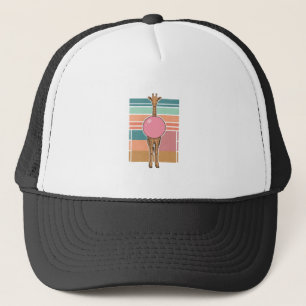 Vintage-Giraffe-Bubblegum-Gravur-Shirt-Design_1 Truckerkappe