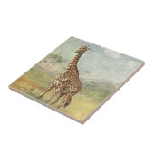 Vintage Giraffe Fliese (Seite)