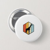 Vintage-Giraffe-Geometrisches-Safari-Vector-Shirt_ Button (Vorne & Hinten)