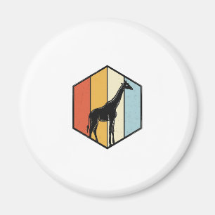 Vintage-Giraffe-Geometrisches-Safari-Vector-Shirt_ Magnet