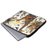 Vintage Giraffe Laptopschutzhülle (Vorne Knopf)