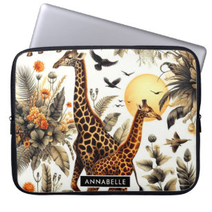 Vintage Giraffe Laptopschutzhülle