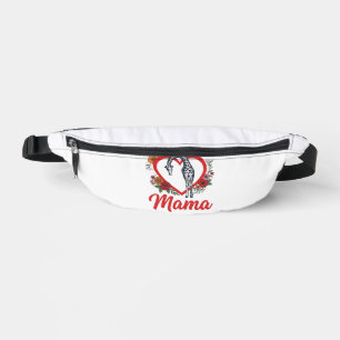 Vintage Giraffe Mama Floral Heart Shirt Design_1 Bauchtasche