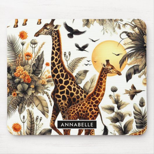 Vintage Giraffe Mousepad (Vorne)