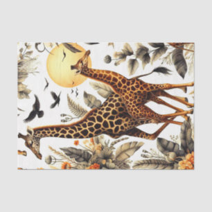 Vintage Giraffe Seidenpapier