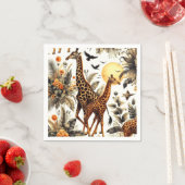 Vintage Giraffe Serviette (Beispiel)