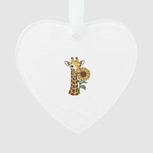 Vintage-Giraffe-Sonnenblume-Vektordesign_1 Ornament