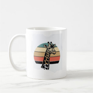 Vintage-Giraffe-Sonnenuntergang-Safari-Vector-Shir Kaffeetasse