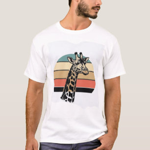Vintage-Giraffe-Sonnenuntergang-Safari-Vector-Shir T-Shirt