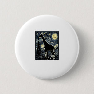 Vintage-Giraffe-Sternennacht-Gravur-Shirt_1 Button