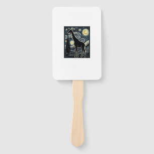 Vintage-Giraffe-Sternennacht-Gravur-Shirt_1 Fächer