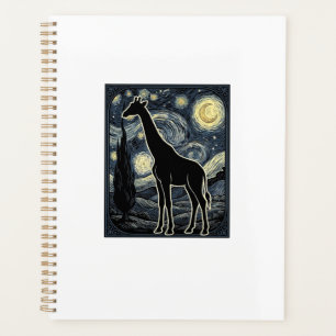 Vintage-Giraffe-Sternennacht-Gravur-Shirt_1 Planer