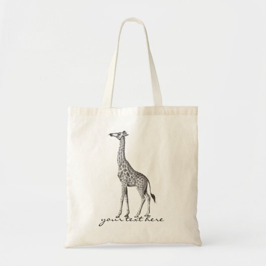 Vintage Giraffe Tragetasche (Vorne)