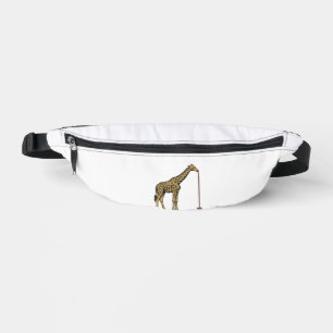 Vintage-Giraffe-Trinkhalm-Vektordesign_1 Bauchtasche