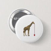 Vintage-Giraffe-Trinkhalm-Vektordesign_1 Button (Vorne & Hinten)