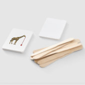 Vintage-Giraffe-Trinkhalm-Vektordesign_1 Fächer (Non-assembled)
