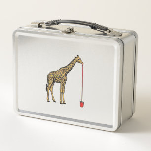 Vintage-Giraffe-Trinkhalm-Vektordesign_1 Metall Brotdose