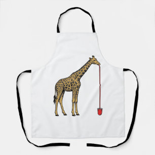 Vintage-Giraffe-Trinkhalm-Vektordesign_1 Schürze