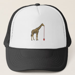 Vintage-Giraffe-Trinkhalm-Vektordesign_1 Truckerkappe