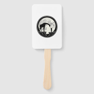 Vintage-Giraffe-und-Kind-Mond-Silhouette-Shirt_1 Fächer