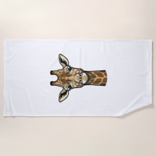 Vintage-Giraffe-Vektor-Art-Design_1 Strandtuch