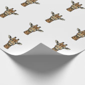 Vintage-Giraffe-Vektorgrafikdesign_1 Geschenkpapier (Ecke)