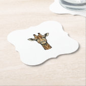 Vintage-Giraffe-Vektorgrafikdesign_1 Untersetzer (angewinkelt)