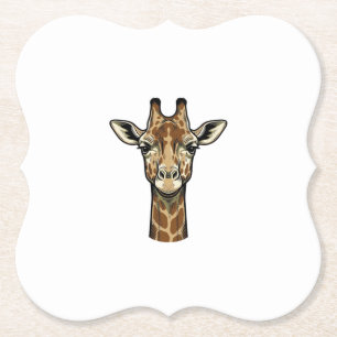 Vintage-Giraffe-Vektorgrafikdesign_1 Untersetzer