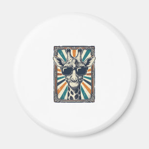 Vintage-Giraffen-Sonnenbrille Magnet