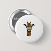 Vintage-Giraffen-Vektorgrafik-Design_1 Button (Vorne & Hinten)