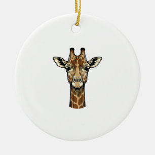 Vintage-Giraffen-Vektorgrafik-Design_1 Keramik Ornament