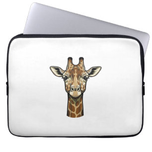 Vintage-Giraffen-Vektorgrafik-Design_1 Laptopschutzhülle