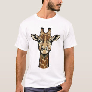 Vintage-Giraffen-Vektorgrafik im Stil alter Stiche T-Shirt