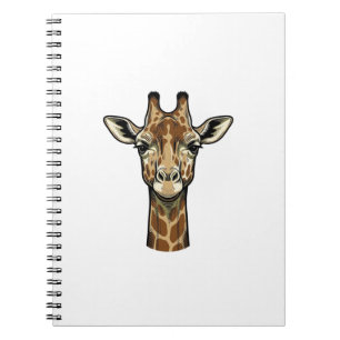 Vintage-Giraffen-Vektorgrafikdesign_1 Notizblock